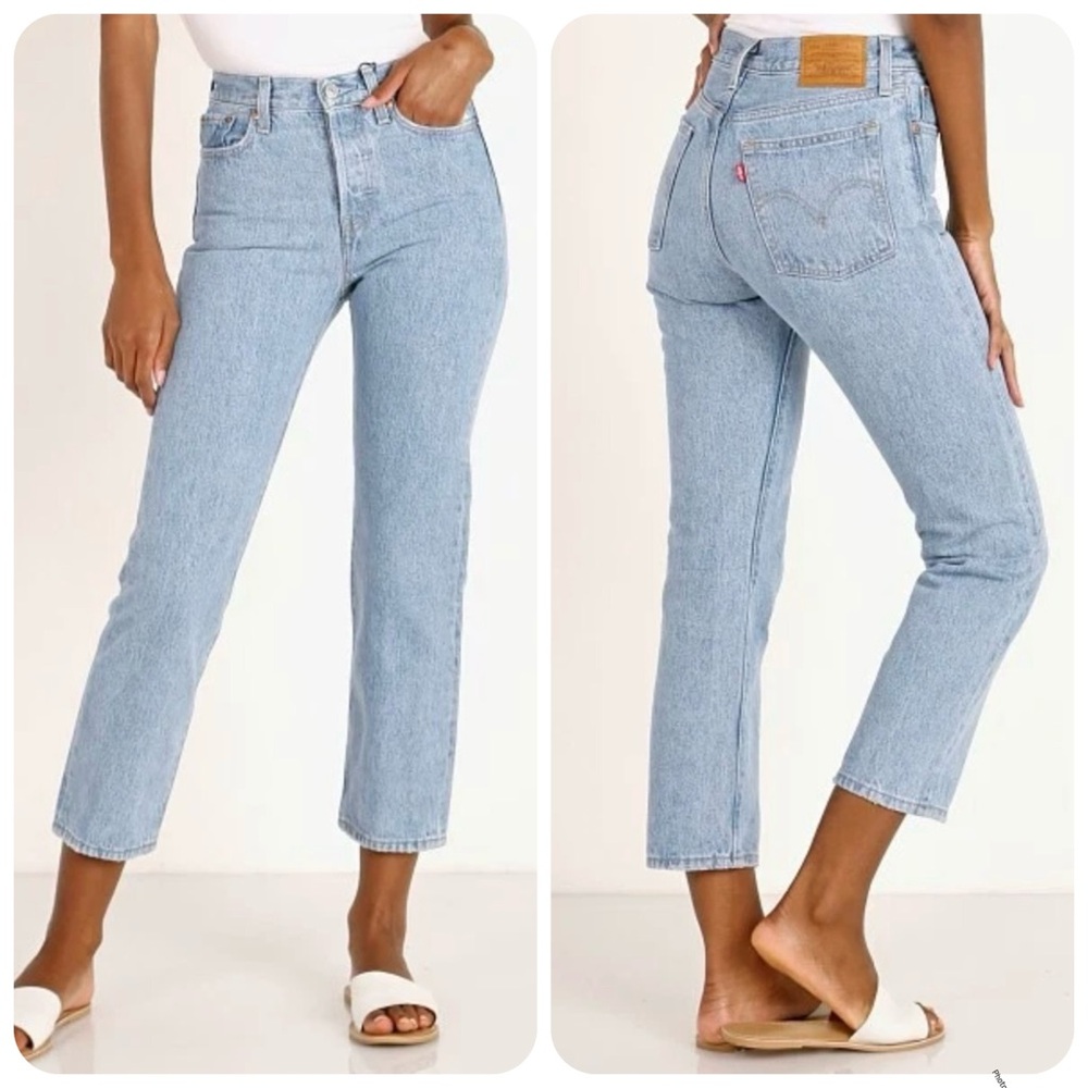 Levi's Jeans Women’s 30 Light Blue Wedgie Straight Ankle High Rise LIKE NEW!